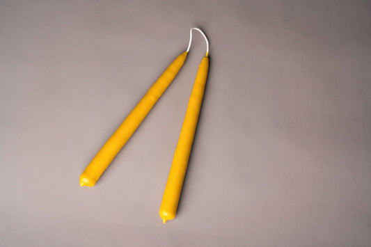 Scottish Beeswax Dinner Candles (Pair)